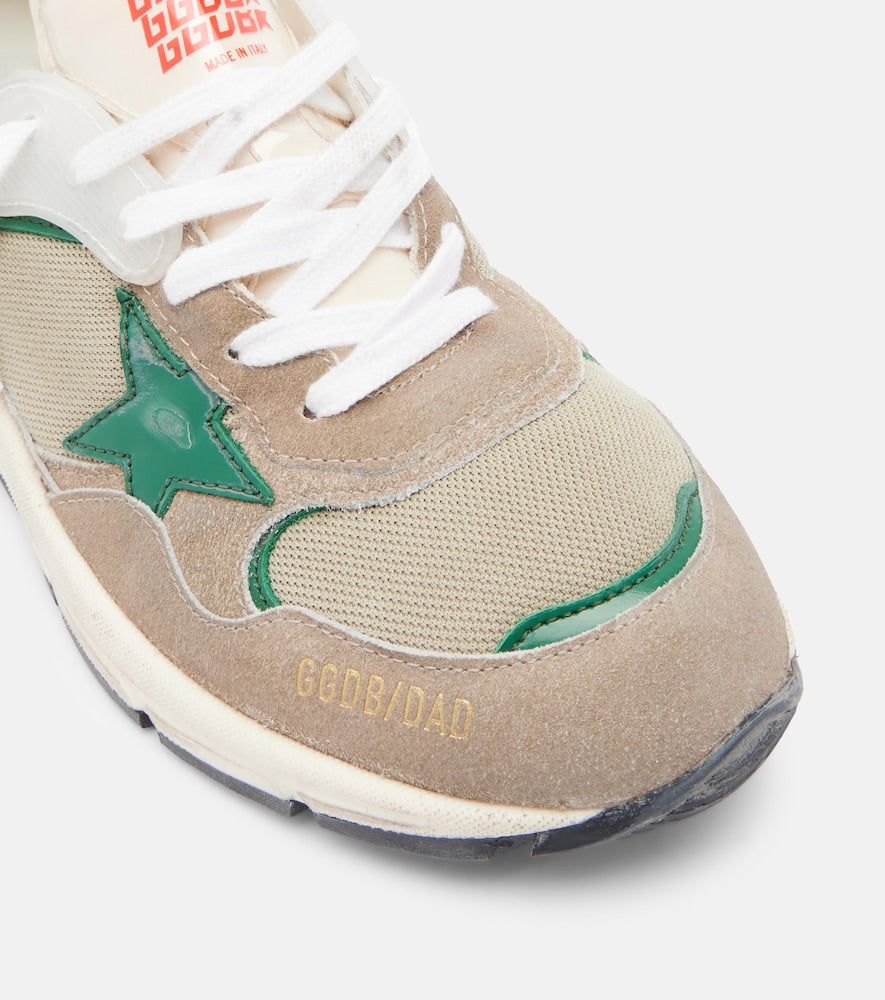 Golden Goose Dad Star leather-trimmed sneakers