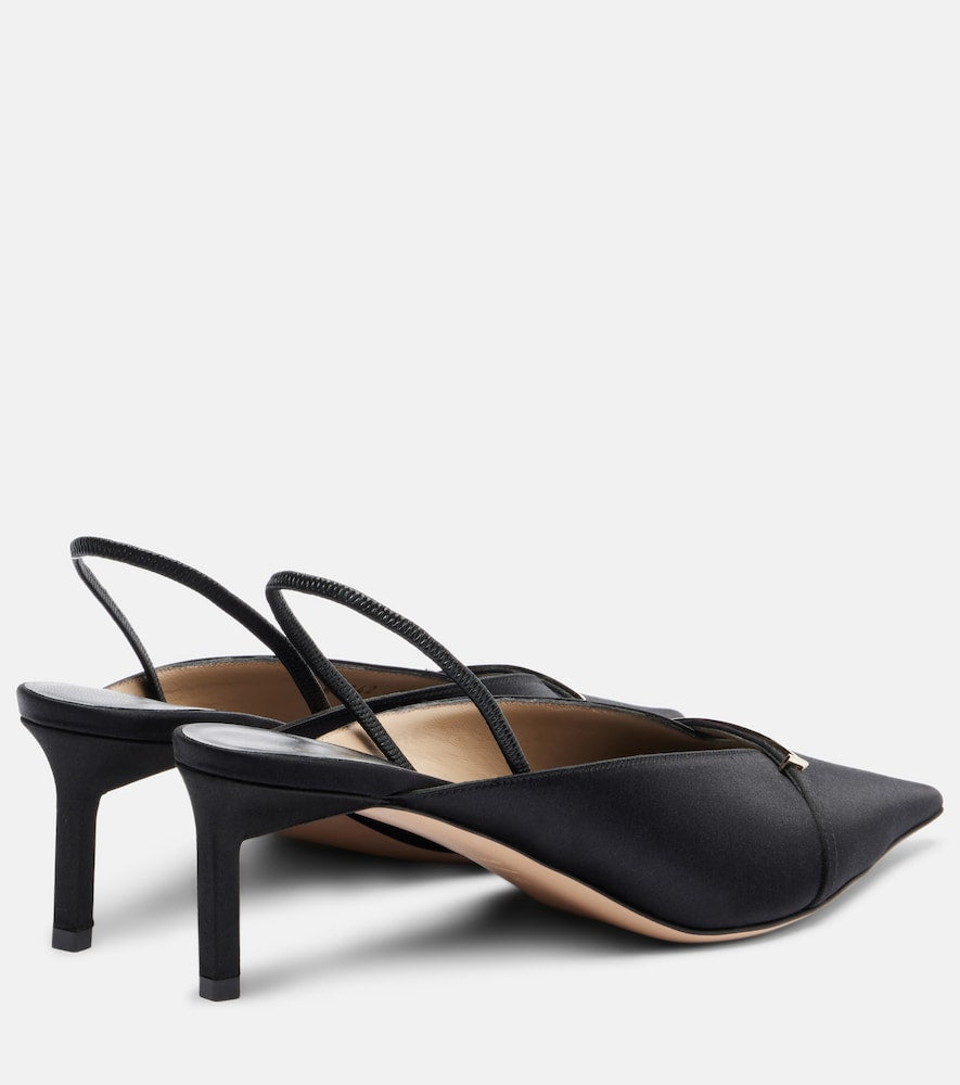 Tom Ford T Icon 55 satin slingback pumps