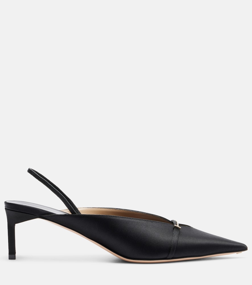 Tom Ford T Icon 55 satin slingback pumps