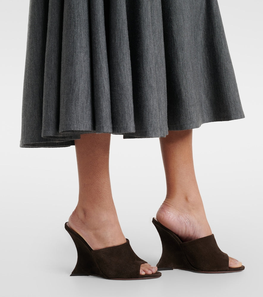 Paris Texas Nina 105 suede mules