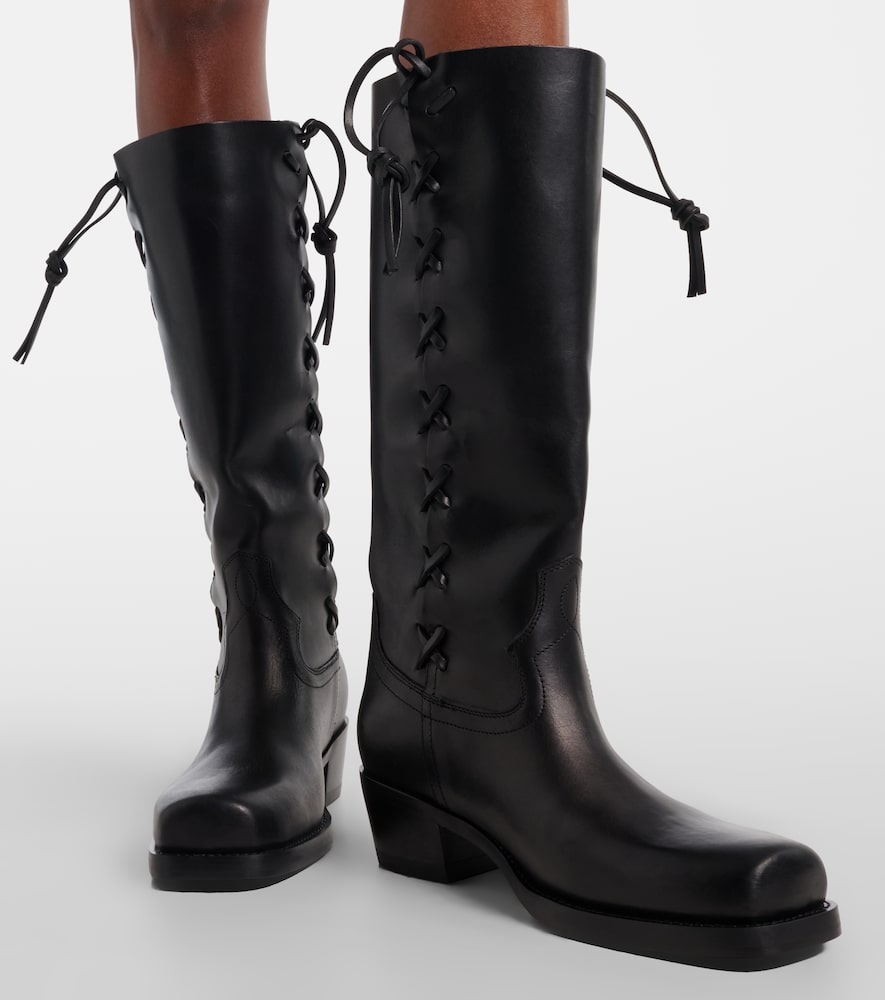 Paris Texas Roxanne 45 leather knee-high boots