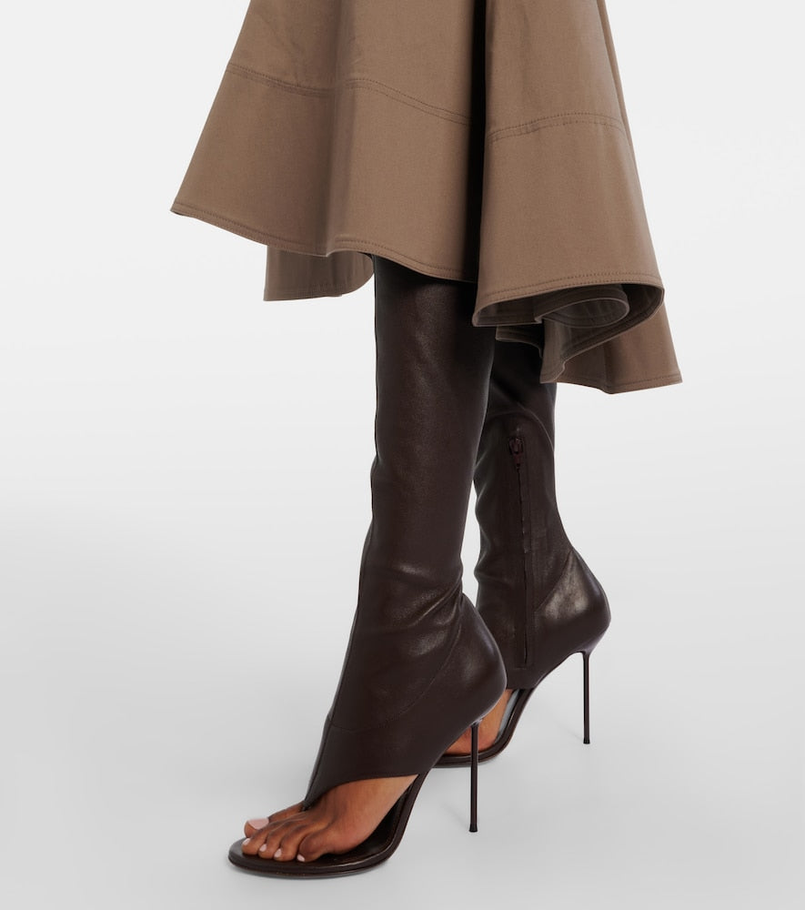 Paris Texas Lidia 105 leather knee-high boots