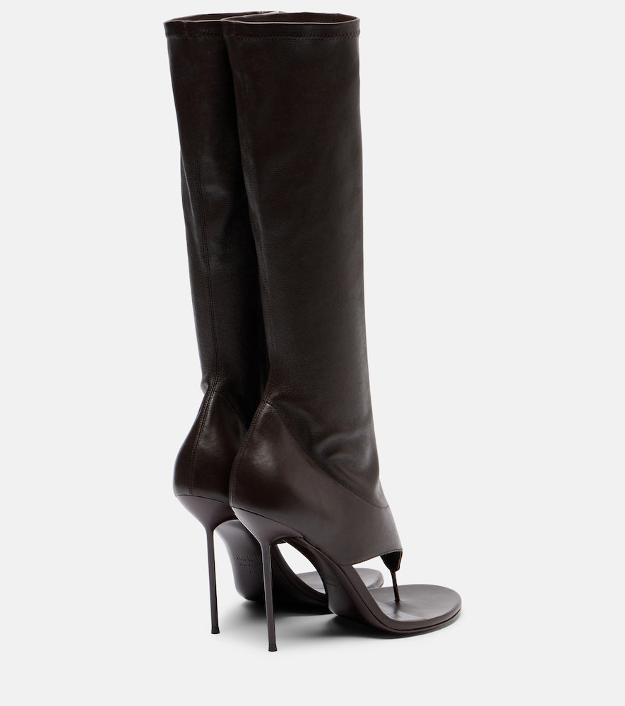 Paris Texas Lidia 105 leather knee-high boots