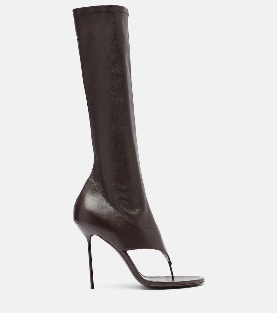 Paris Texas Lidia 105 leather knee-high boots