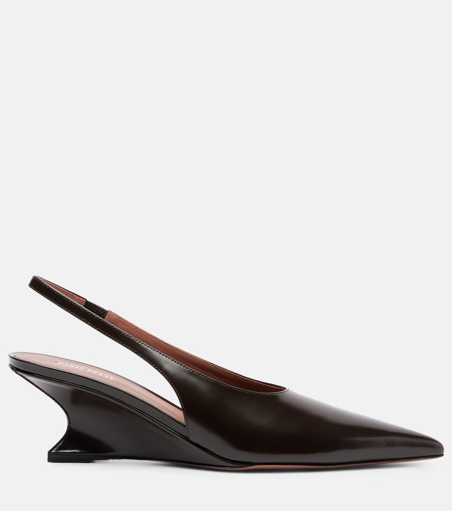 Paris Texas Nina leather slingback pumps