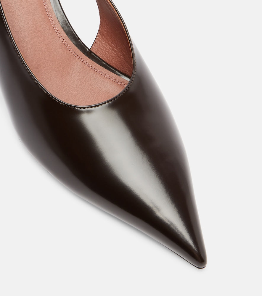 Paris Texas Nina leather slingback pumps