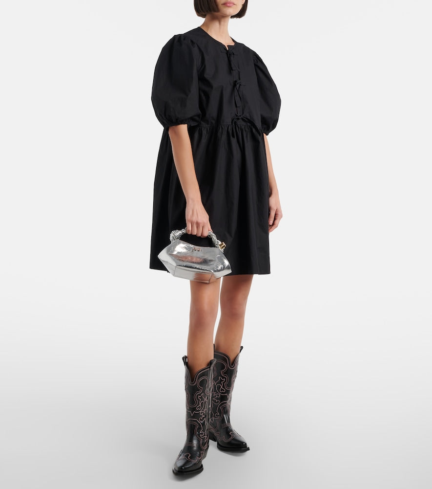 Ganni Mid Shaft embroidered cowboy boots