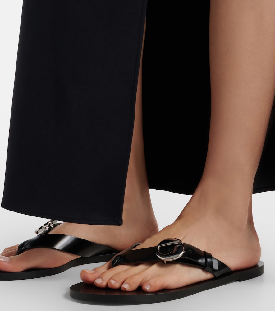 Coperni Logo leather thong sandals