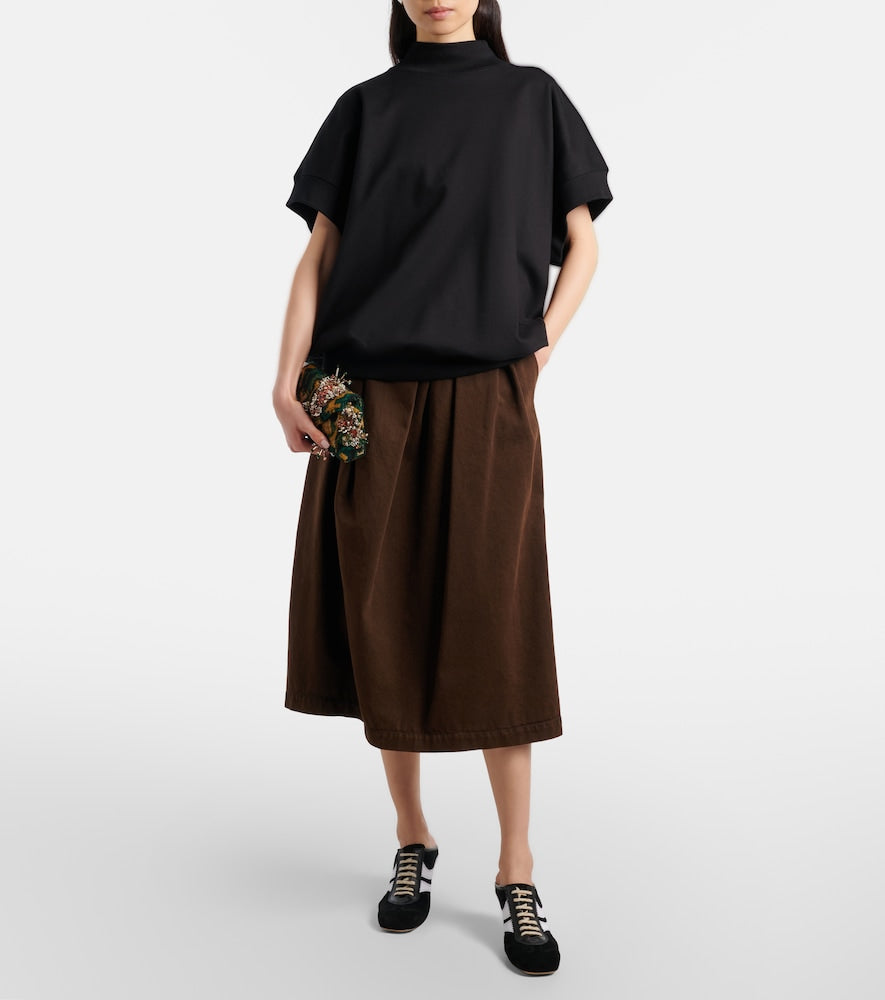 Dries Van Noten 65 leather-trimmed suede mules