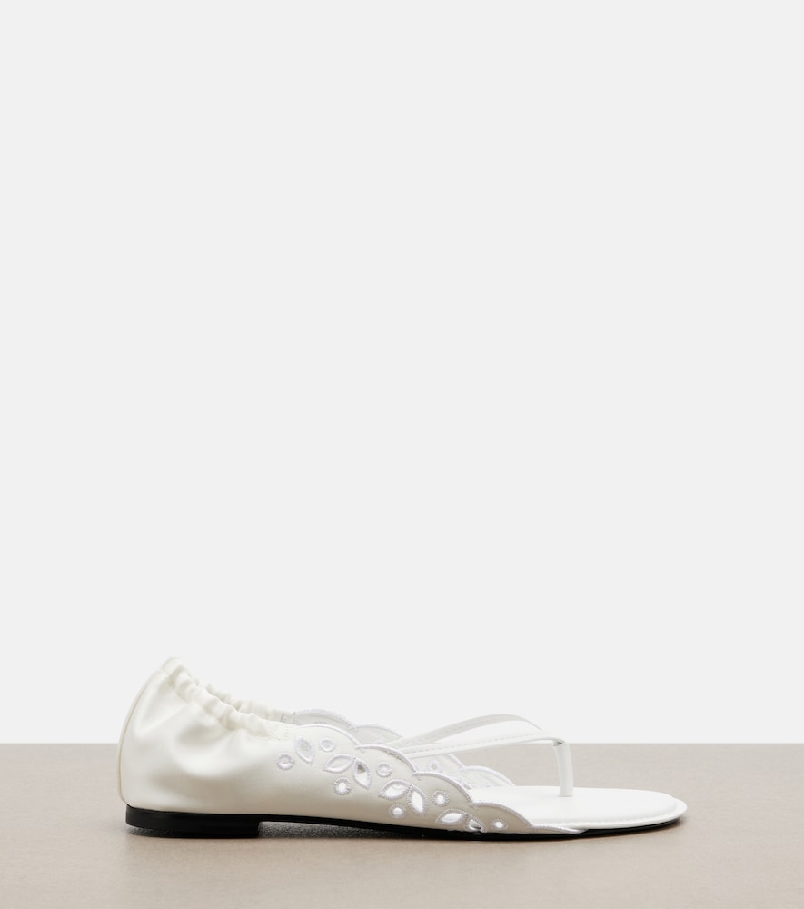 Jacquemus Satin thong sandals