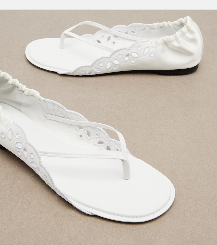 Jacquemus Satin thong sandals