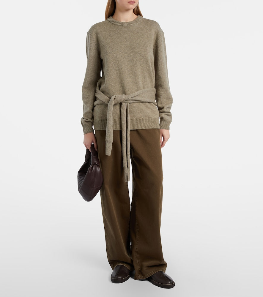 Lemaire Piped leather slip-on shoes