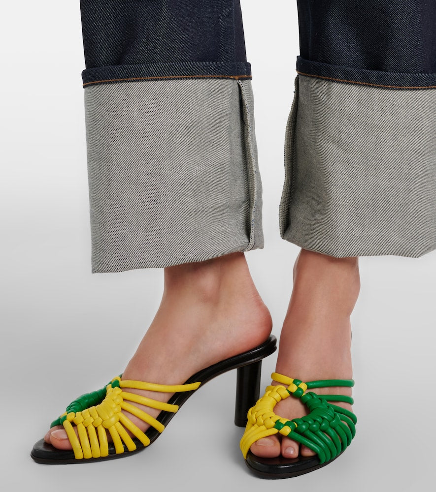 JW Anderson Plot woven leather mules