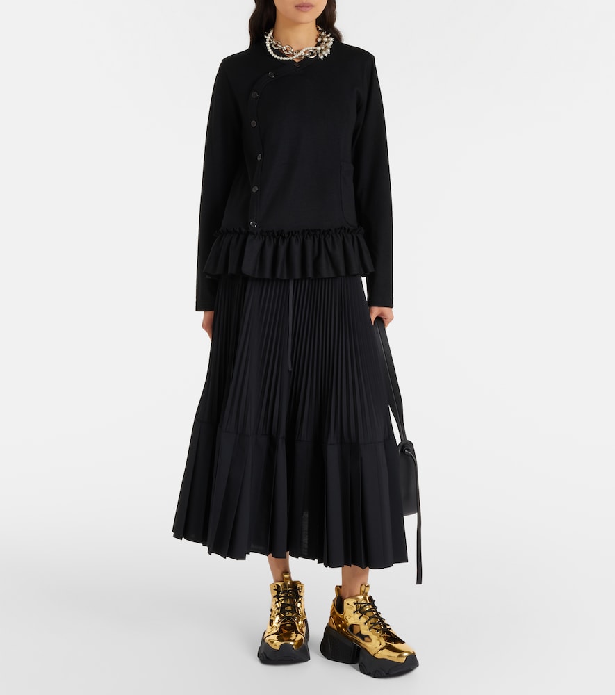 Noir Kei Ninomiya x Reebok metallic-effect platform sneakers