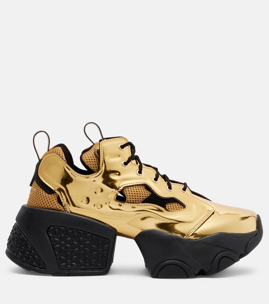 Noir Kei Ninomiya x Reebok metallic-effect platform sneakers