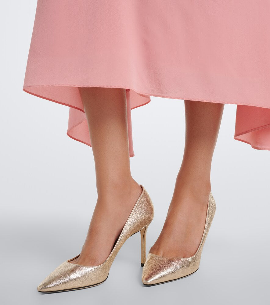 Jimmy Choo Romy metallic leather pumps