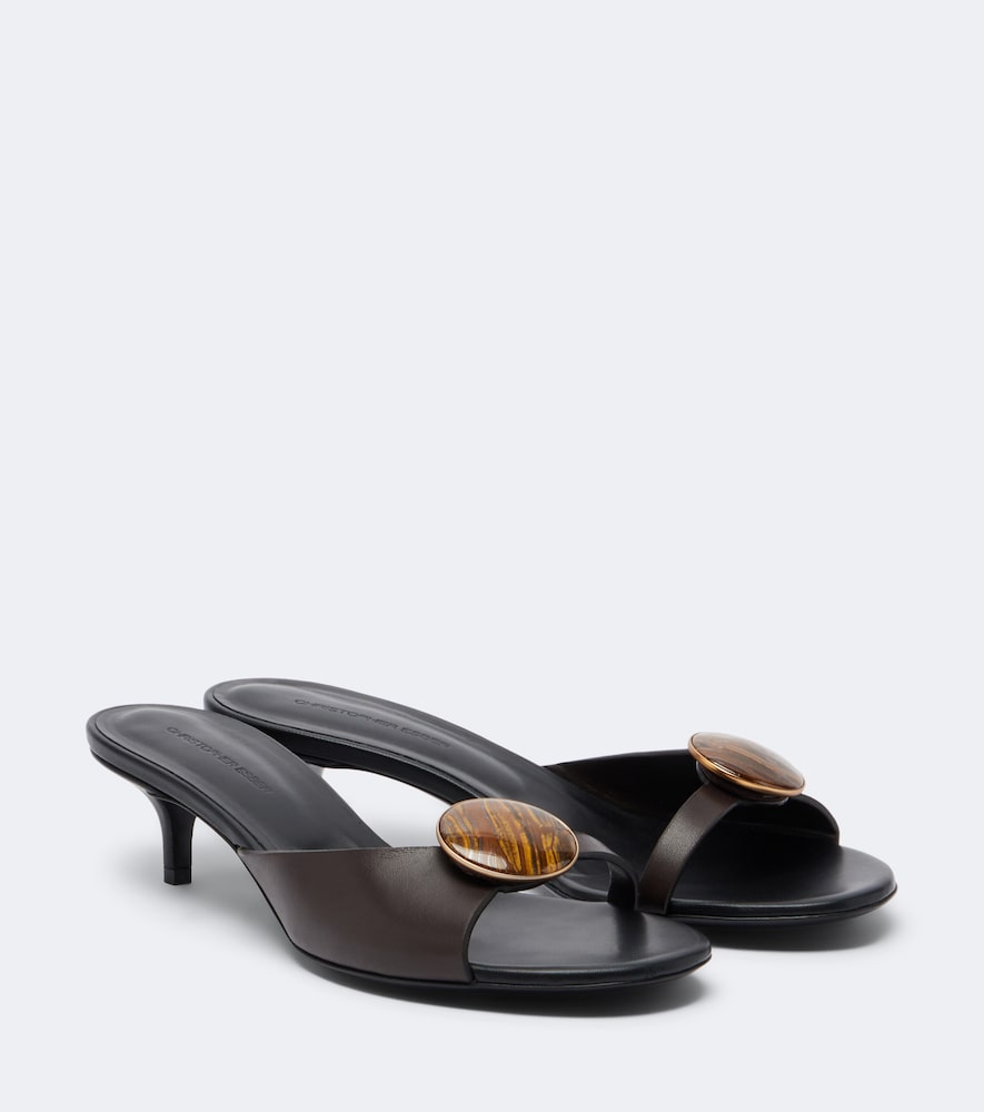 Christopher Esber Aura Quartz leather mules