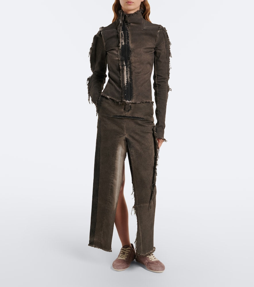 Rick Owens Minimal suede sneakers