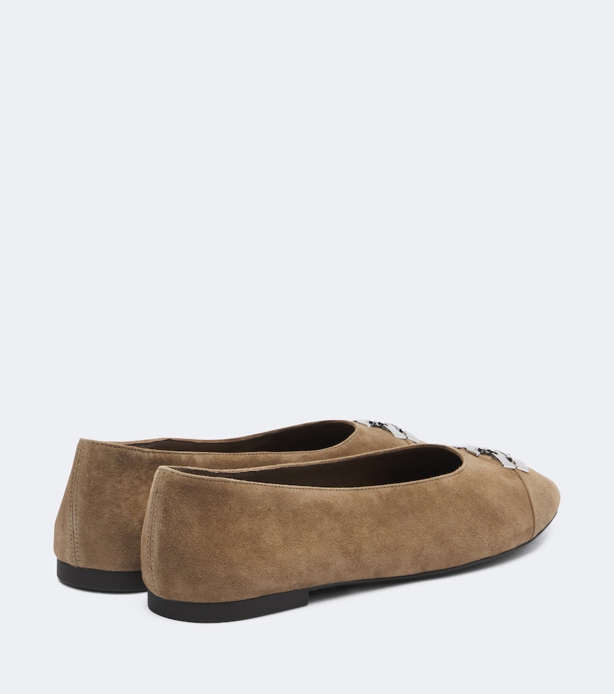 Tory Burch Charlie suede ballet flats