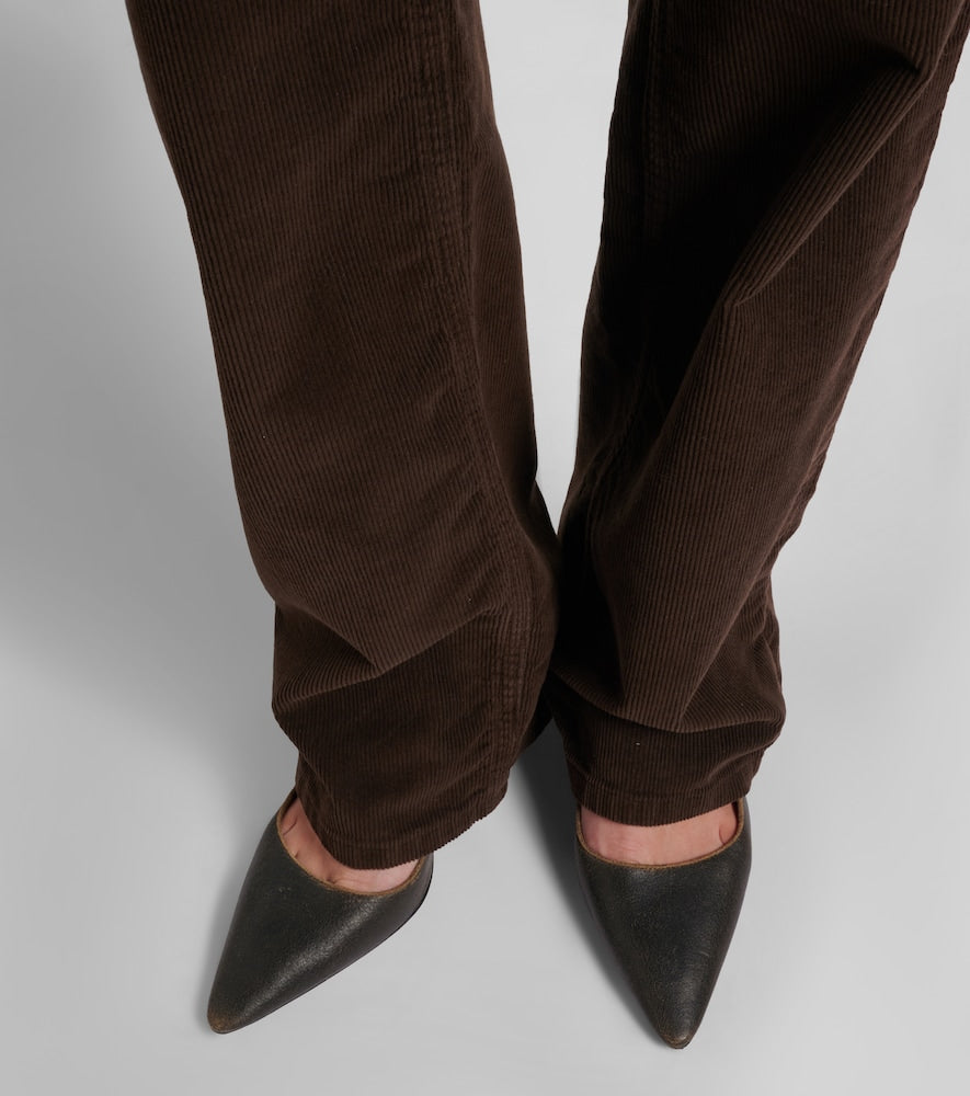 The Row Liisa Three leather pumps (Brown) - Mid Heel Pumps
