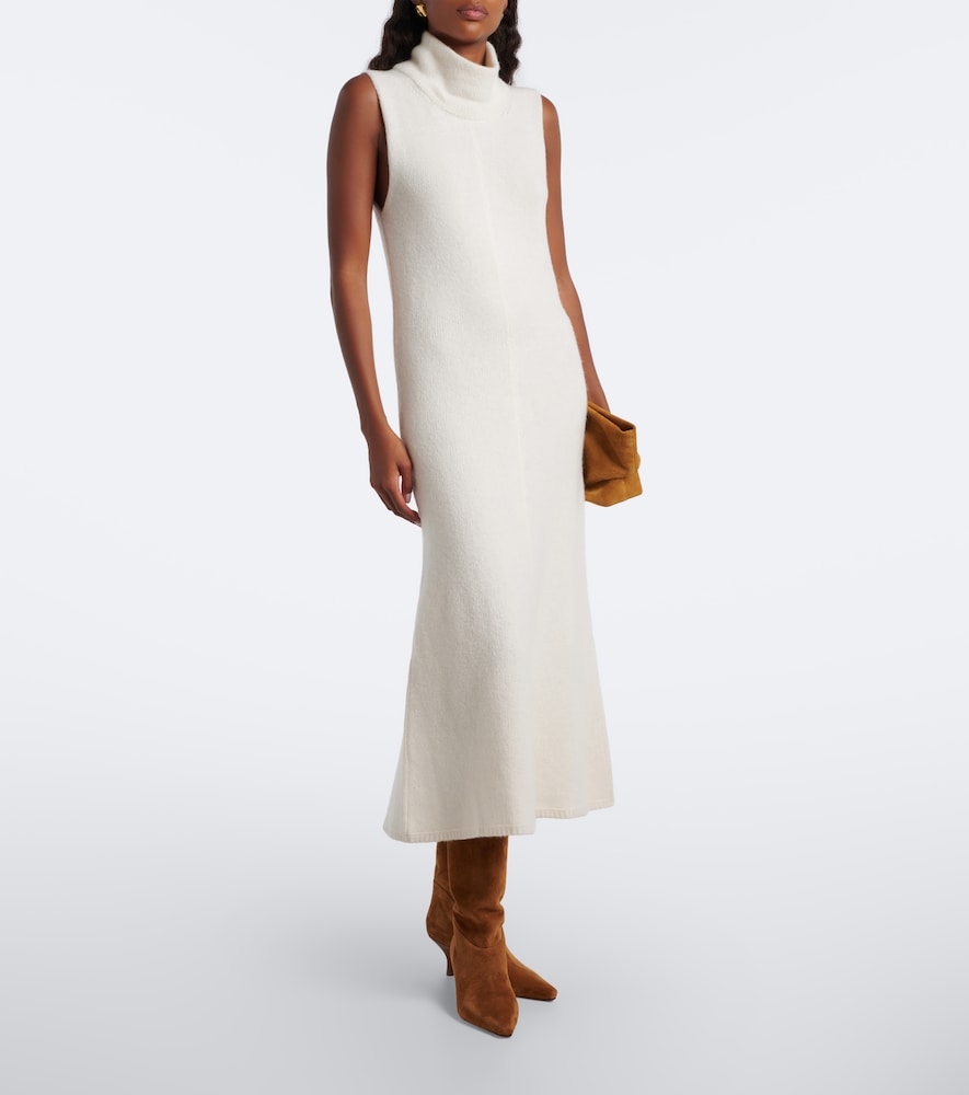 Paris Texas Rose suede knee-high boots
