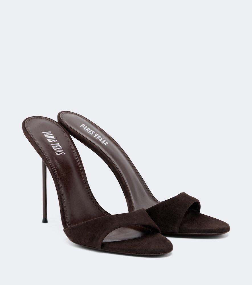 Paris Texas Lidia suede mules