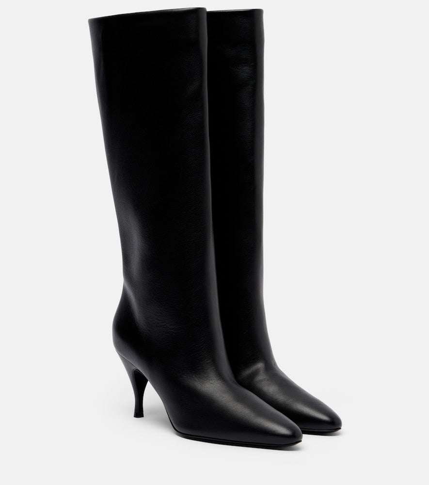 Herbert Levine Silhouette leather knee-high boots