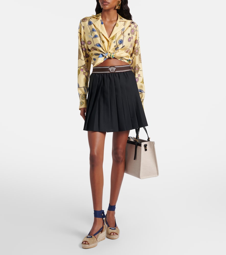 Versace Lola suede espadrille wedges