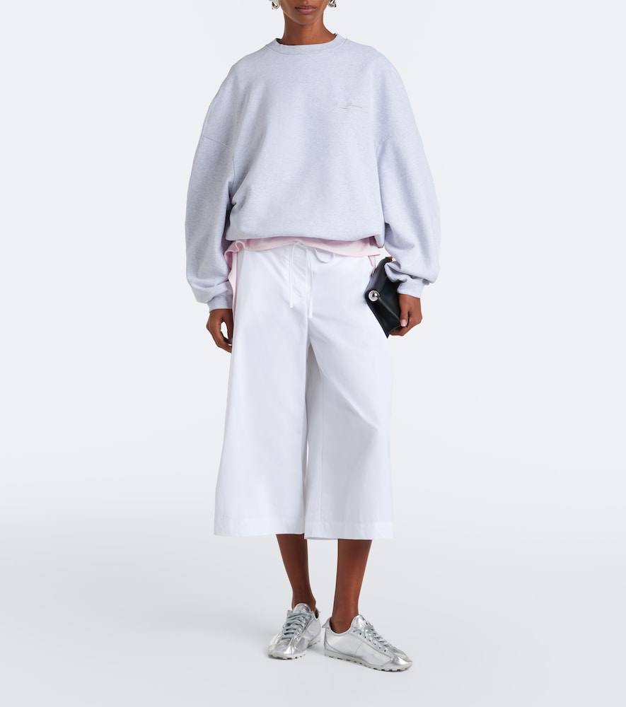 Jacquemus Tennis metallic leather sneakers