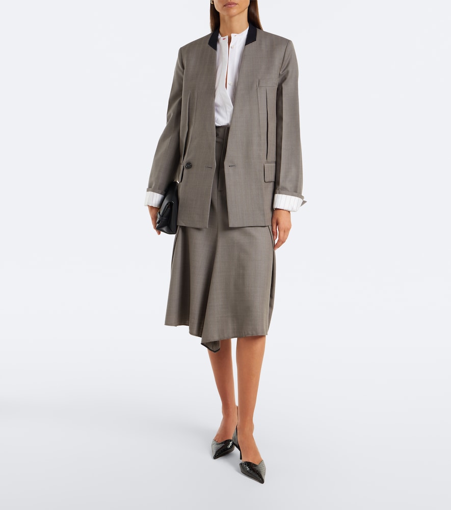 Victoria Beckham Victoria Angle D'Orsay croc-effect leather pumps