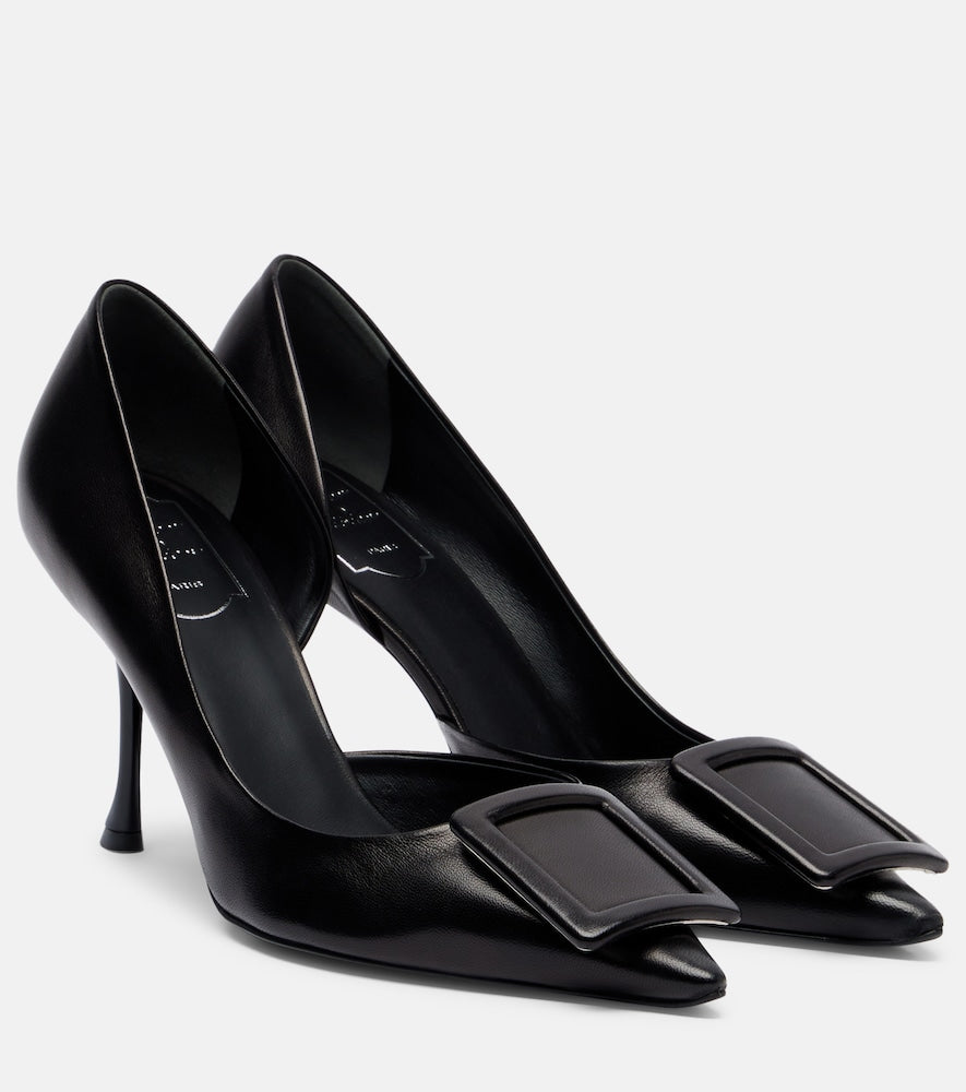 Black Roger Vivier Viv' In The City leather pumps - Mid Heel Pumps