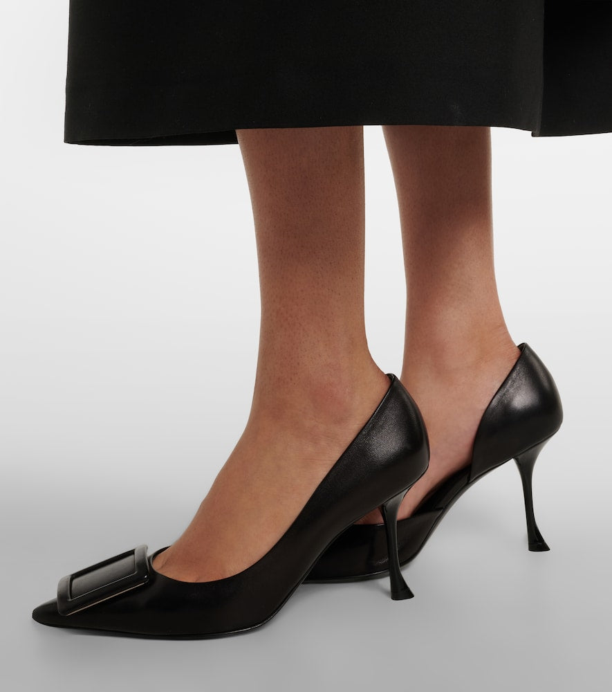 Black Roger Vivier Viv' In The City leather pumps - Mid Heel Pumps