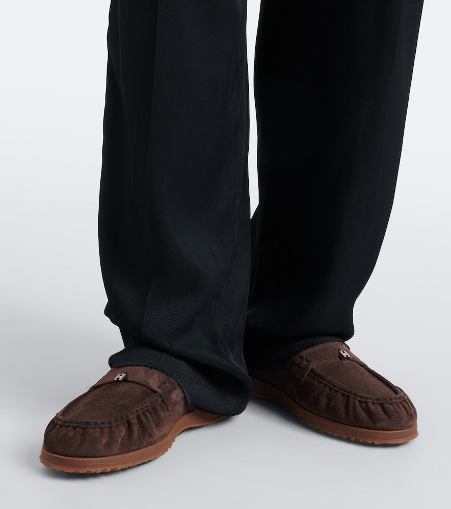 Hogan Traditional suede loafers