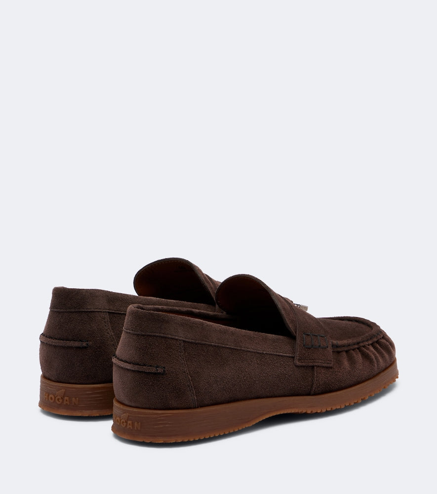 Hogan Traditional suede loafers