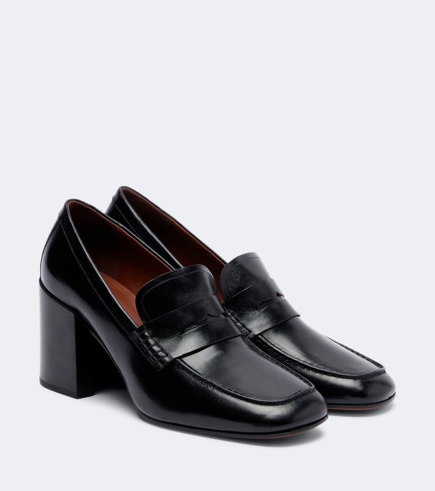 Black Dries Van Noten Leather penny loafers - Loafers