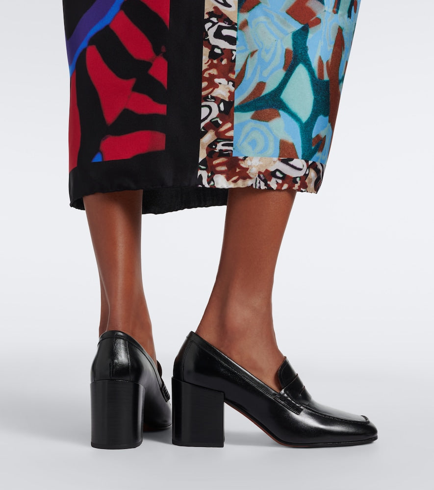 Black Dries Van Noten Leather penny loafers - Loafers