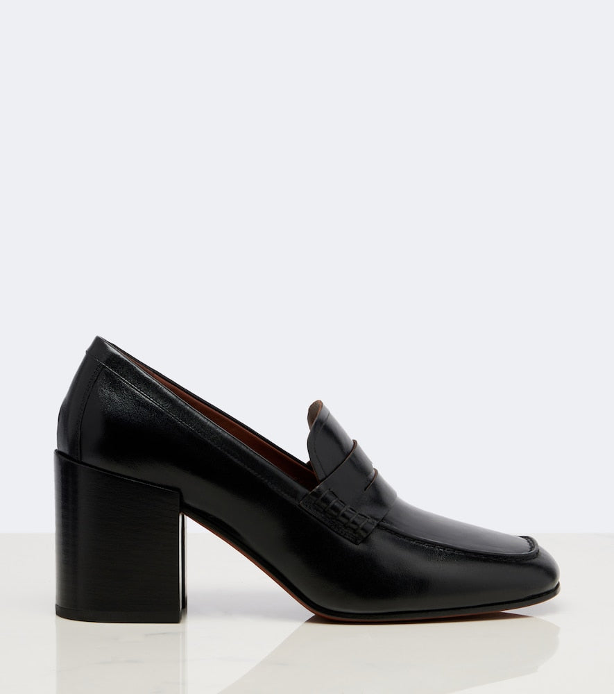 Black Dries Van Noten Leather penny loafers - Loafers