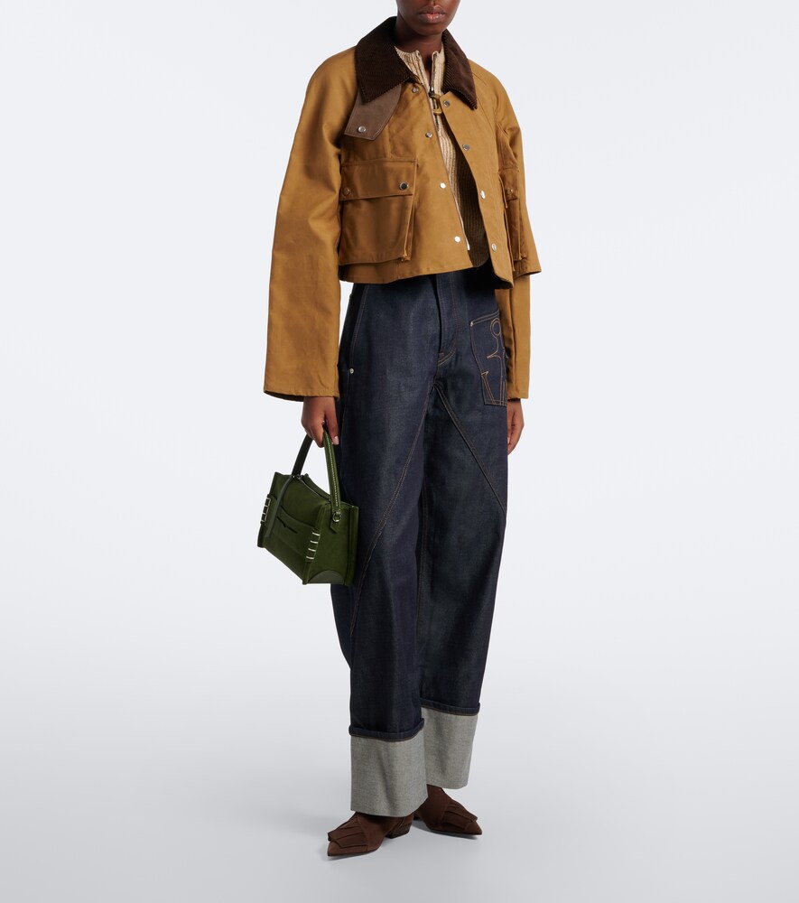 JW Anderson Ruffled suede ankle boots