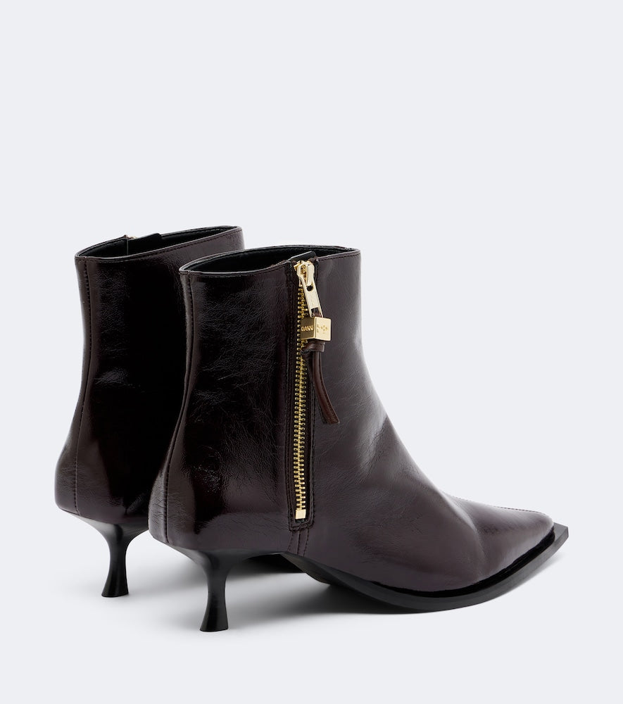 Ganni Ana textured ankle boots
