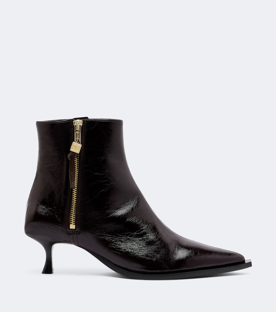 Ganni Ana textured ankle boots