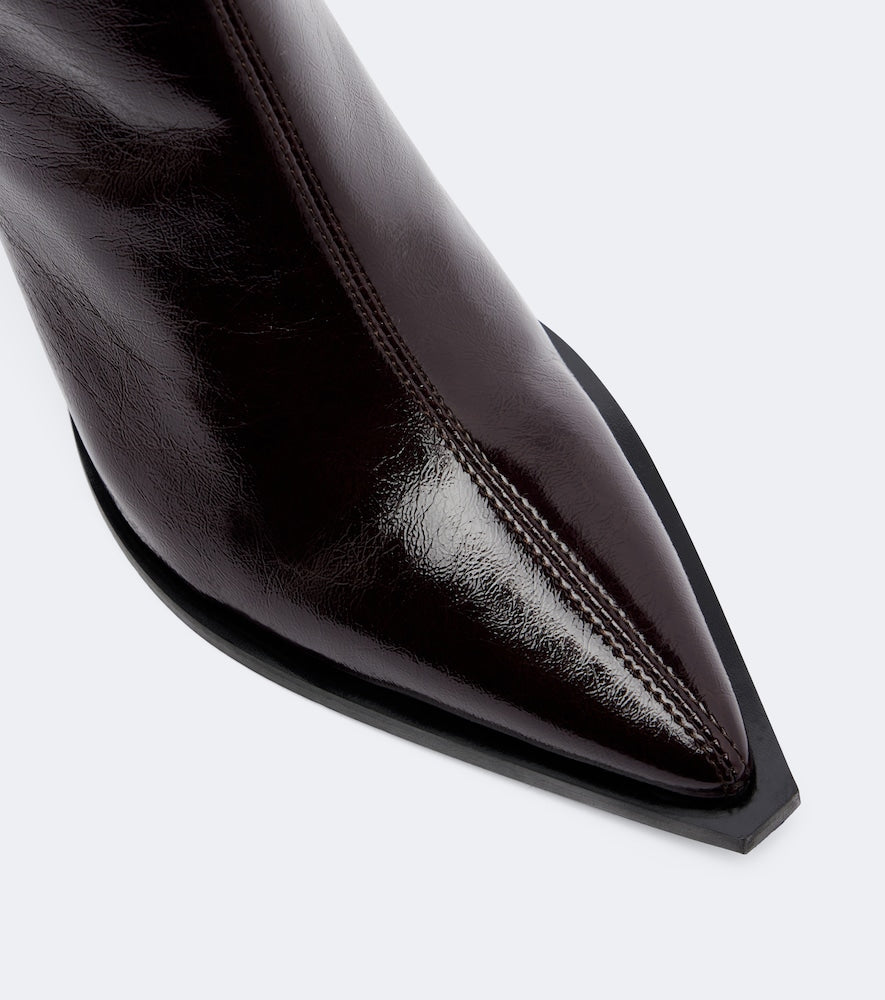 Ganni Ana textured ankle boots