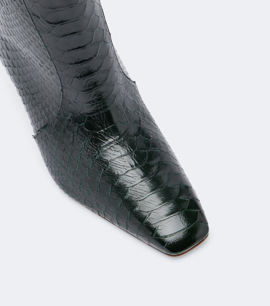 Malone Souliers Rowan snake-effect leather ankle boots