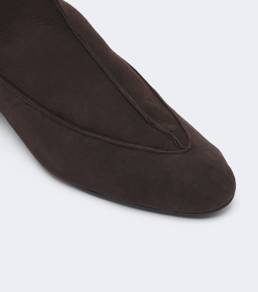 Magda Butrym Shearling-lined suede ankle boots