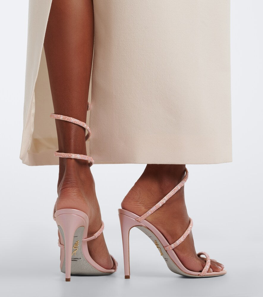 Rene Caovilla Cleo Swarovski -embellished leather sandals
