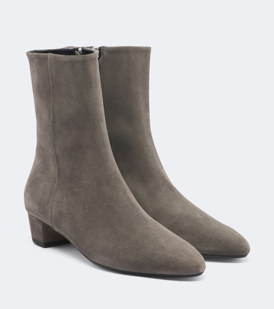 Grey Aeyde Yasmin suede ankle boots - Mid Heels