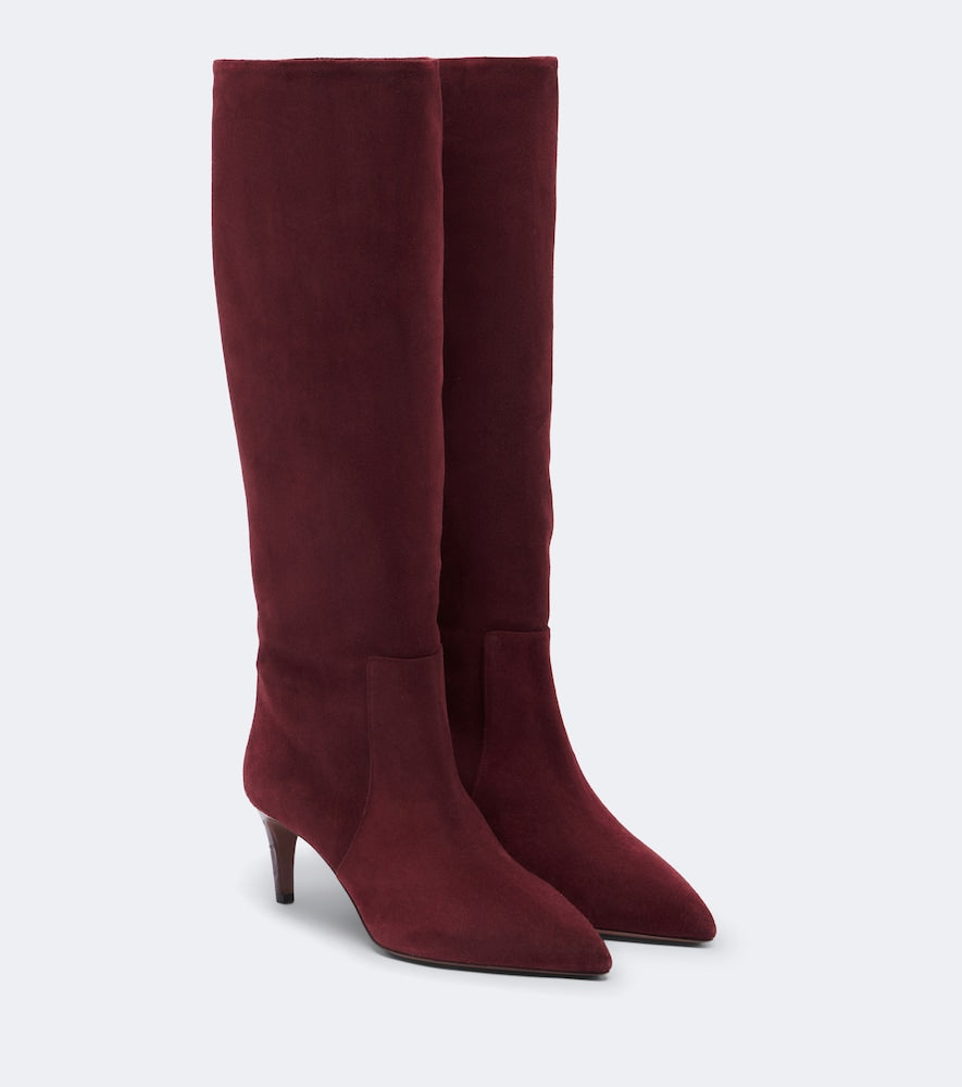 Paris Texas Stiletto suede knee-high boots