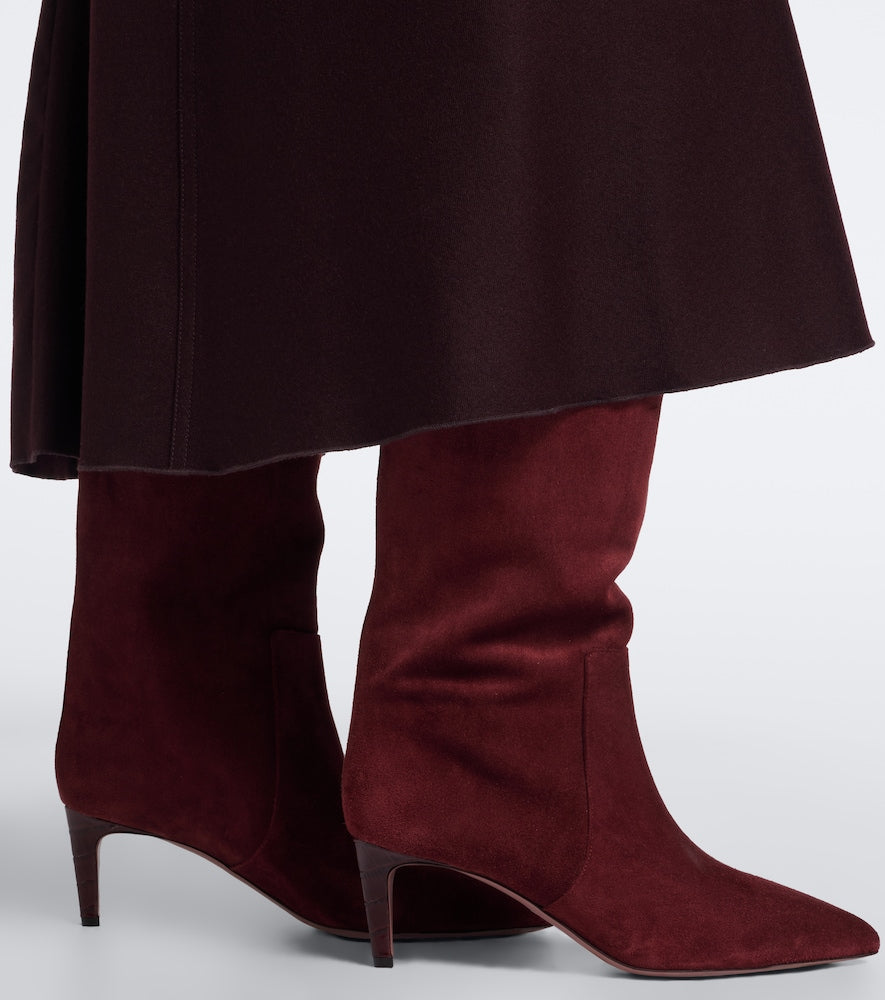 Paris Texas Stiletto suede knee-high boots