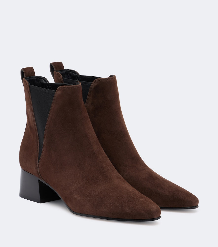 Veronica Beard Astra suede Chelsea boots