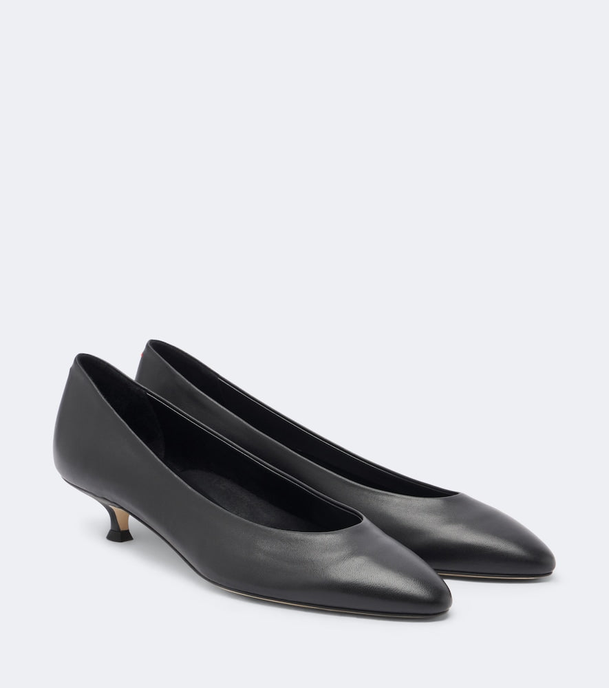 Black Aeyde Corinne leather pumps - Mid Heel Pumps
