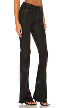 PAIGE High Rise Lou Lou With Exposed Buttonfly in Black